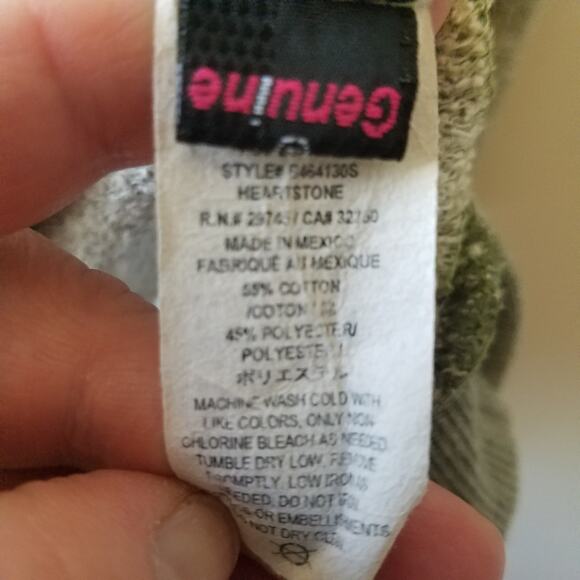 Volcom Womens Geometric Sweatshirt Green Heather Knit Size Small - Picture 4 of 11